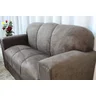 Conjunto Sofá 3 e 2 Lugares Xaropinho Suede Marrom - 2