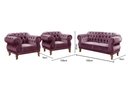 Ver imagem 3 de Conjunto Duquesa 2+1+1 Lugares - Veludo Roxo 380
