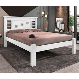 Cama Casal Vaius Branco - 1