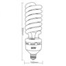 Lâmpada Compacta Spiral 90w Taschibra 220v Luz Branca - 2