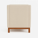 Ver imagem 2 de Poltrona Berlim Linho Design Moderno Conforto Sala:bege