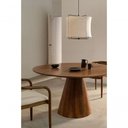 Ver imagem 1 de Mesa de Jantar Cone Oval 135x90 Cm Tampo Cinamomo Base Cinamomo