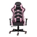 Ver imagem 1 de Cadeira Gamer Maxracer Aggressive Rosa Reclina 180 Graus
