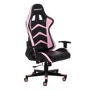 Ver imagem 2 de Cadeira Gamer Maxracer Aggressive Rosa Reclina 180 Graus