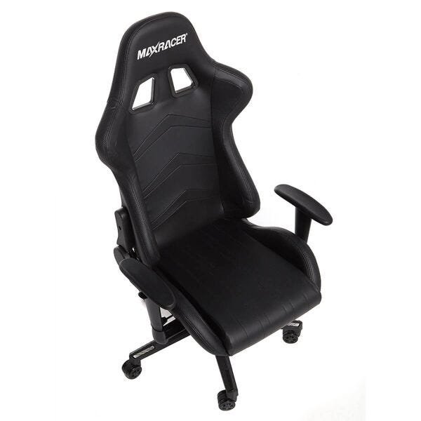 Cadeira Gamer MaxRacer Aggressive Preta Reclina 180 graus - 2