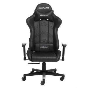 Cadeira Gamer Maxracer Aggressive Preta Reclina 180 Graus