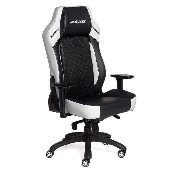 Cadeira Gamer MaxRacer Bunker-SMI Branca 8 Pontos de Massagem - 2