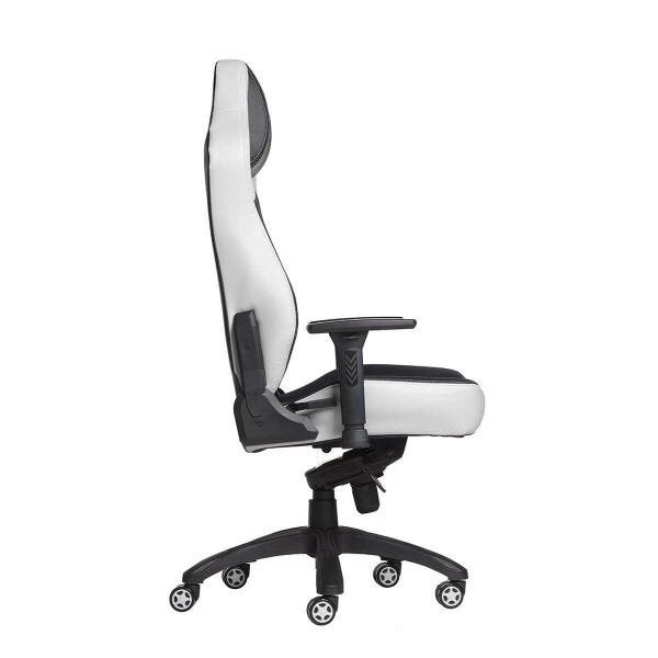 Cadeira Gamer MaxRacer Bunker-SMI Branca 8 Pontos de Massagem - 4