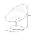 Ver imagem 2 de Poltrona Design Gondula Couro Natural Marrom