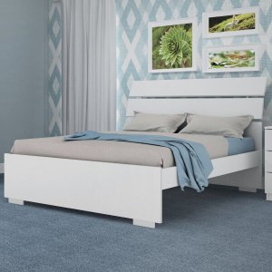 Cama Casal em Mdf Premium Branco