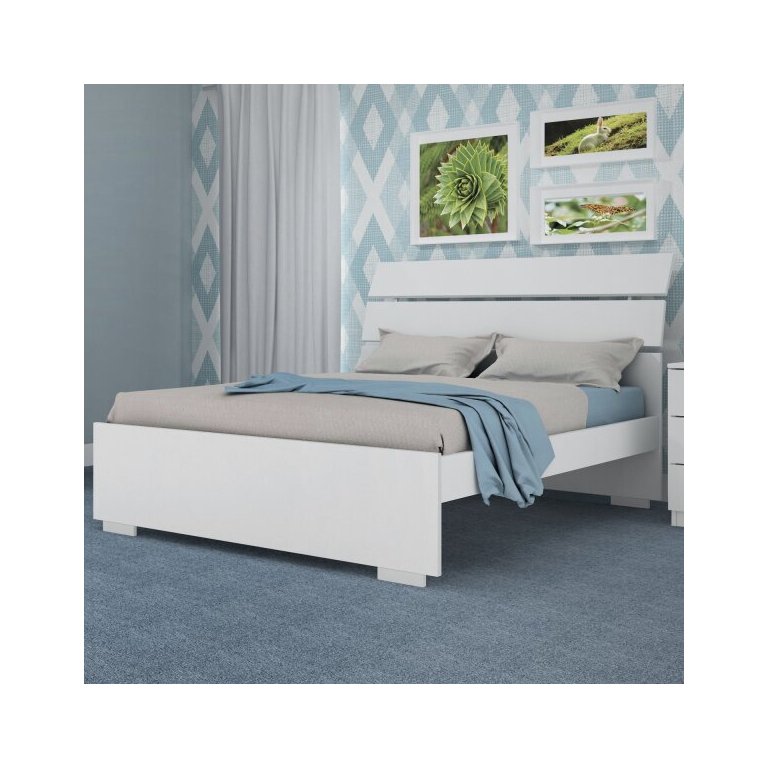 Cama Casal em Mdf Premium Branco
