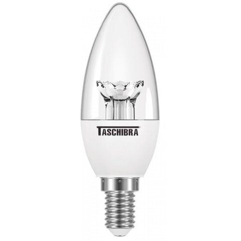 Lâmpada LED Clara Vela 3,1W TVL 25 Taschibra Luz Branca 