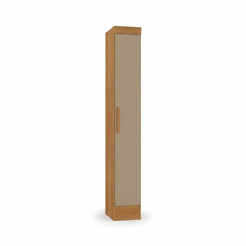 Módulo de Guarda Roupa com 1 Porta 100% MDF Smart Marrom/Cinamomo/Cappucino
