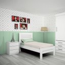 Ver imagem 6 de Cama Solteiro Cabeceira com Detalhes Safira