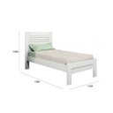 Ver imagem 3 de Cama Solteiro Cabeceira com Detalhes Safira