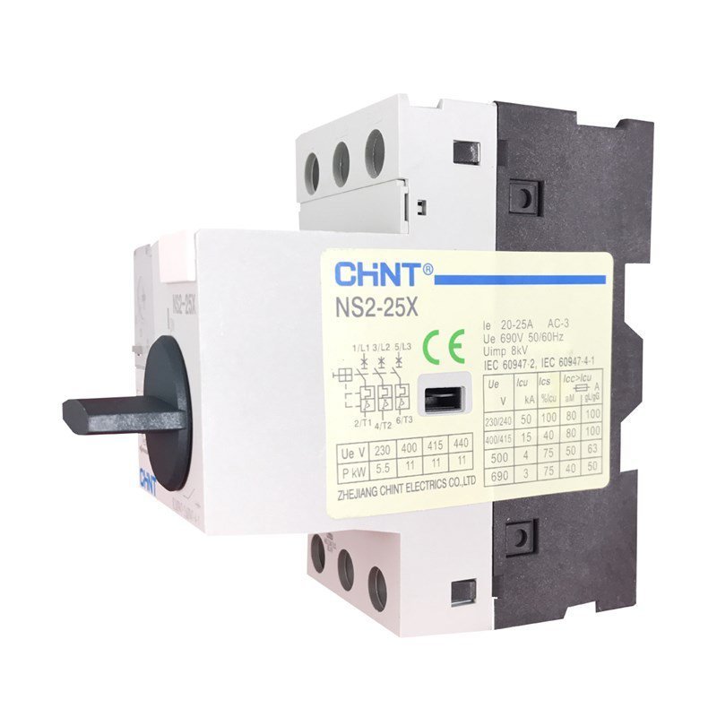 Disjuntor Motor | 20...25A 690V 8kV | NS2-25X | Chint - 3