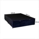 Ver imagem 3 de Cama Box Viúva com Baú Sonnoforte Luxo Suede Preto com Pistão - 120x203