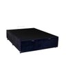 Cama Box Casal com Baú Sonnoforte Luxo Suede Preto com Pistão - 138x188 - 2
