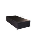 Ver imagem 2 de Cama Box Solteiro com Baú Sonnoforte Luxo Suede Preto com Pistão - 88x188