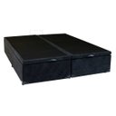 Ver imagem 2 de Cama Box King Size com Baú Sonnoforte Luxo Suede Preto com Pistão - 193x203