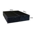 Ver imagem 3 de Cama Box King Size com Baú Sonnoforte Luxo Suede Preto com Pistão - 193x203