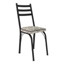Ver imagem 2 de Kit com 2 Cadeiras de Jantar Aço Tubular 141 Sf Preto/cedro - Movelpolo