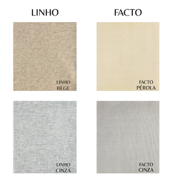 Cadeira Viena Madeira Maciça 43x97x48cm Estofada Tecido Linho Cinza C/ Encosto - 5