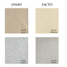 Cadeira Viena Madeira Maciça 43x97x48cm Estofada Tecido Linho Cinza C/ Encosto - 5