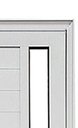 Ver imagem 3 de Porta de Alumínio Lambril 210 x 80 Linha 25 Premium com Visor, Friso e Puxador - Direita