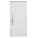 Ver imagem 1 de Porta Pivotante de Alumínio Branco 210 x 120 Linha 25 com Puxador - Esquerda