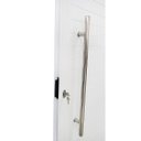 Ver imagem 3 de Porta Pivotante de Alumínio Branco 210 x 100 Linha 25 com Puxador - Direita