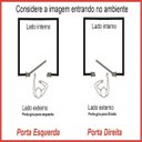 Ver imagem 2 de Porta Pivotante de Alumínio Branco 210 x 90 Linha 25 com Puxador - Esquerda