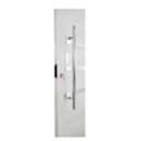 Ver imagem 3 de Porta Pivotante de Alumínio Branco 210 X 120 Linha 25 com Friso - Esquerda