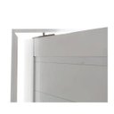Ver imagem 3 de Porta Pivotante de Alumínio Branco 210 x 90 Linha 25 com Friso - Esquerda