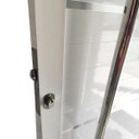 Ver imagem 5 de Porta Pivotante de Alumínio Branco 210 x 90 Linha 25 com Friso - Direita