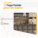 Ver imagem 3 de Kit 5 Banqueta Quadrada Preta para Balcão Ilha Cozinha Gourmet Bancada Piscina Bares Àrea de Lazer