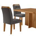 Ver imagem 7 de Mesa de Jantar Olímpia 90cm Mdf Canto Copo e com 4 Cadeiras Carol