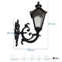 Ver imagem 5 de Arandela Colonial Ferro - Incolustre 1513g Sinhá Grande