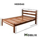 Ver imagem 4 de Cama Casal Reforçada em Madeira Maciça Imbuia
