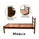 Ver imagem 3 de Cama Casal Reforçada em Madeira Maciça Imbuia