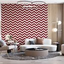 Ver imagem 1 de Saldão - Papel de Parede Chevron Classic Vermelho