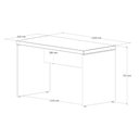 Ver imagem 6 de Mesa para Escritório 120x60 Cm Nogal Preto Fosco Marin Brasil