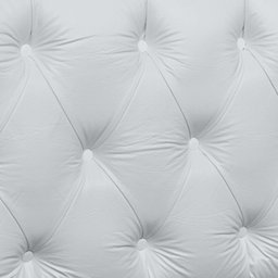 Cabeceira Cama Box Casal 1.40 Painel Capitonê Intense Corino Branco - Lh Móveis - 13