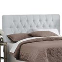 Ver imagem 1 de Cabeceira Cama Box Casal 1.40 Painel Capitonê Intense Corino Branco - Lh Móveis