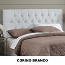 Ver imagem 6 de Cabeceira Cama Box Casal 1.40 Painel Capitonê Intense Corino Branco - Lh Móveis