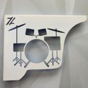 Ver imagem 5 de Par Mão Francesa Ornamentada Música Bateria 20cm Epóxi Branco Aço