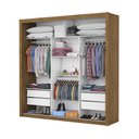 Ver imagem 5 de Guarda Roupa Roupeiro Clarice 3 Portas de Correr 4 Gavetas Carioca Cinamomo