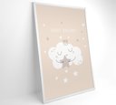 Ver imagem 1 de Quadro Infantil Nuvem Doces Sonhos Decor&quadros Arte022 60x90 Cm Vidro Impresso