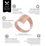 Jogo 4 Anel Argola de Guardanapo Bracelete Turquia Bronze - 7