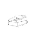 Ver imagem 3 de Cama Baú Camila Solteiro Branco - Framar